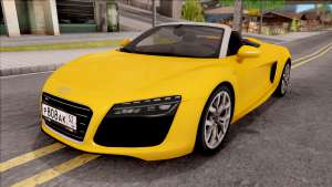 Audi R8 Cabriolet для GTA San Andreas вид спереди