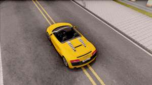 Audi R8 Cabriolet для GTA San Andreas вид сверху