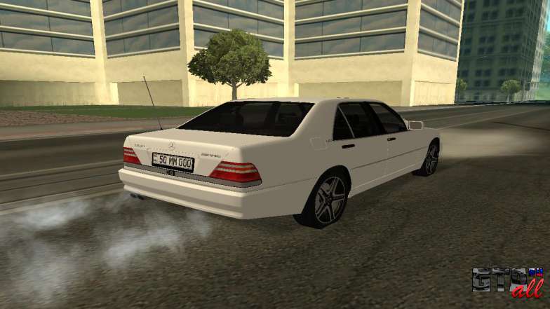 Mercedes-Benz S600 Armenian для GTA San Andreas вид сзади