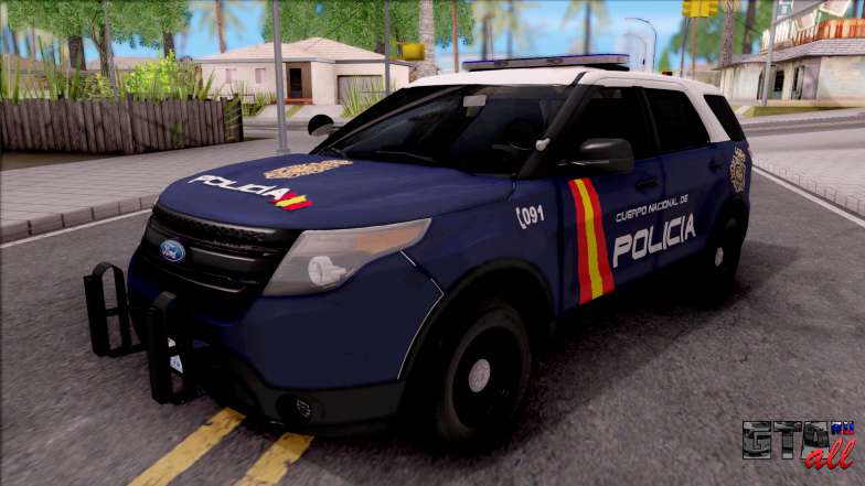 Ford Explorer Spanish Police для GTA San Andreas вид спереди