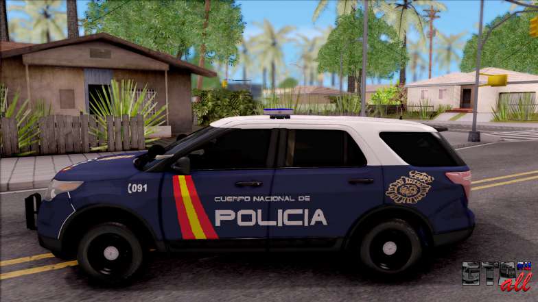 Ford Explorer Spanish Police для GTA San Andreas вид сбоку