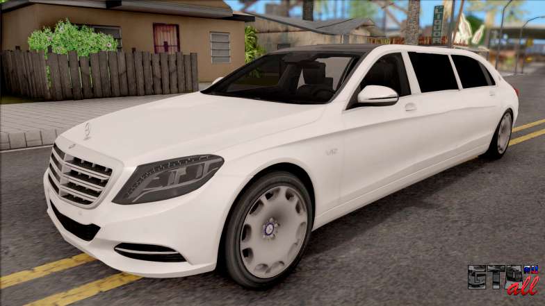 Mercedes-Maybach S600 Pullman для GTA San Andreas вид спереди