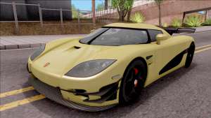 Koenigsegg CCX для GTA San Andreas вид спереди