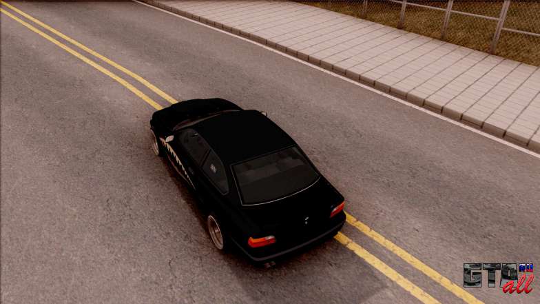 BMW M3 E36 для GTA San Andreas вид сверху