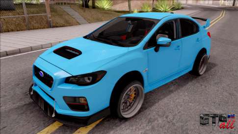 Subaru WRX STI 2017 Tuning для GTA San Andreas вид спереди