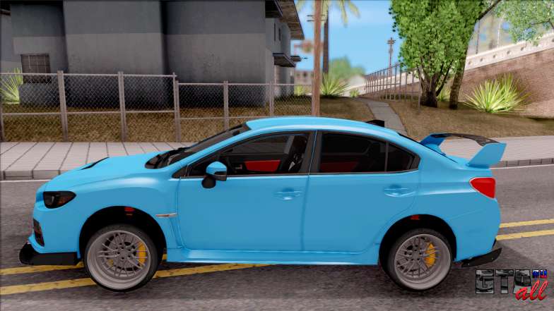 Subaru WRX STI 2017 Tuning для GTA San Andreas вид сбоку