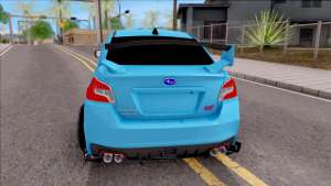 Subaru WRX STI 2017 Tuning для GTA San Andreas вид сзади