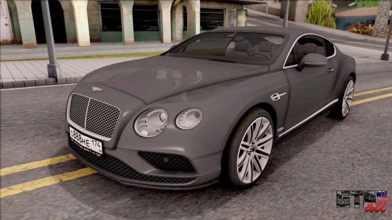 Bentley Сontinental GT для GTA San Andreas вид спереди