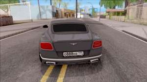 Bentley Сontinental GT для GTA San Andreas вид сзади