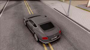 Bentley Сontinental GT для GTA San Andreas вид сверху