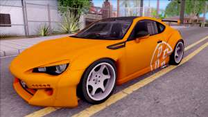 Subaru BRZ для GTA San Andreas вид спереди