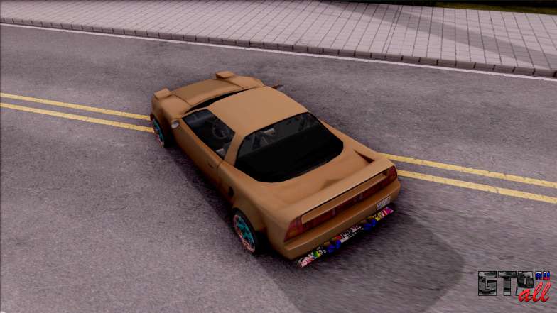 Infernus Tuning для GTA San Andreas вид сверху