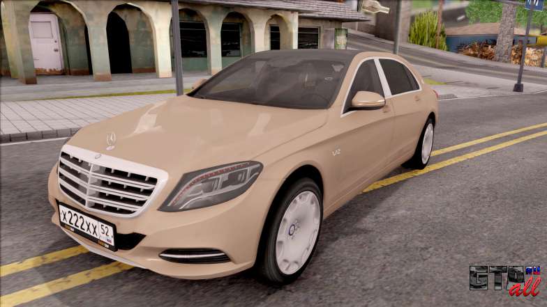 Mercedes-Maybach S600 для GTA San Andreas вид спереди