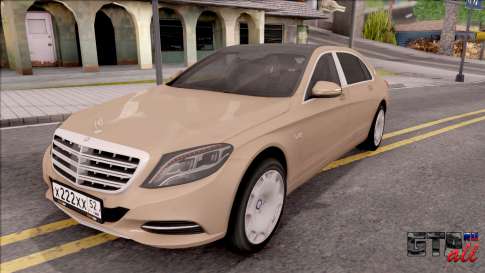 Mercedes-Maybach S600 для GTA San Andreas вид спереди