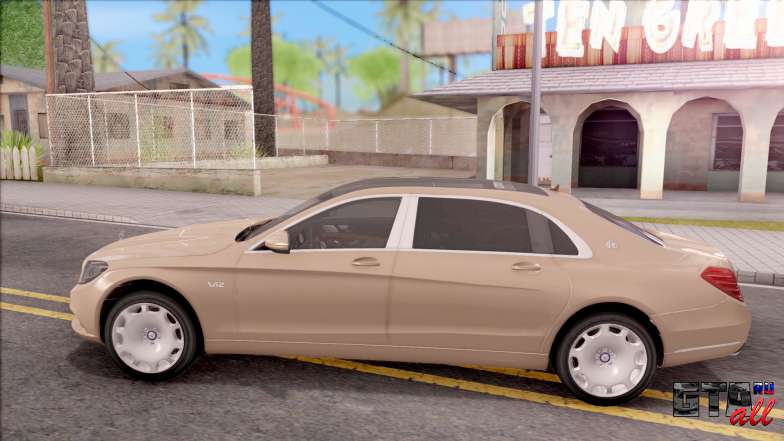 Mercedes-Maybach S600 для GTA San Andreas вид сбоку