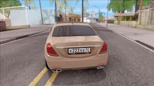 Mercedes-Maybach S600 для GTA San Andreas вид сзади