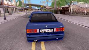 BMW M3 E30 для GTA San Andreas вид сзади