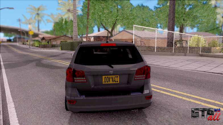 Dodge Journey 2009 для GTA San Andreas вид сзади