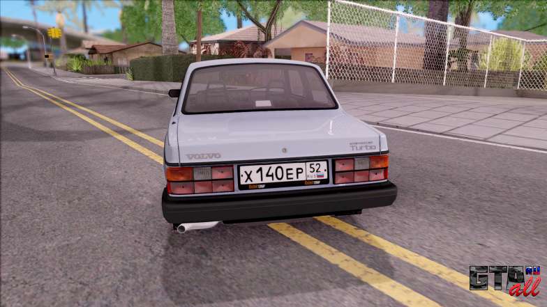 Volvo 242 InterCooler Turbo для GTA San Andreas вид сзади