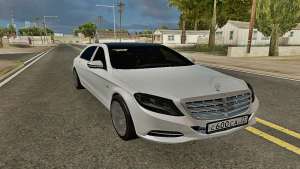 Mercedes-Maybach S600 X222 Exclusive для GTA San Andreas вид спереди