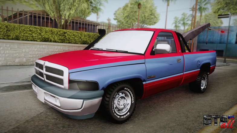 Dodge Ram 2500 Towtruck для GTA San Andreas вид спереди