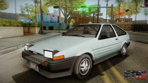 Toyota Corolla AE86 для GTA San Andreas вид спереди