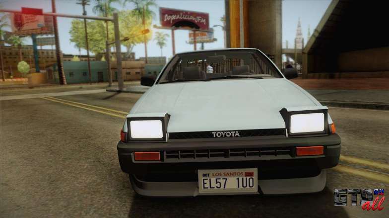 Toyota Corolla AE86 для GTA San Andreas всплывающие фары