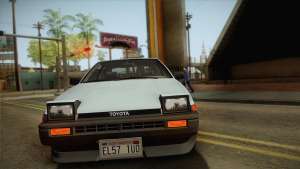 Toyota Corolla AE86 для GTA San Andreas экстерьер