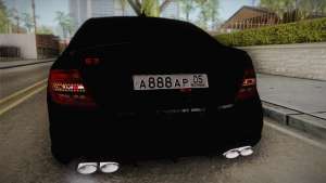 Mercedes-Benz C63 для GTA San Andreas задняя часть