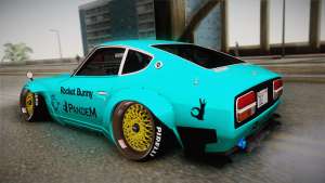 Nissan Fairlady 240Z 432 Rocket Bunny 1969 для GTA San Andreas вид сзади