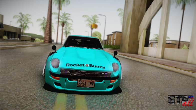 Nissan Fairlady 240Z 432 Rocket Bunny 1969 для GTA San Andreas передняя часть