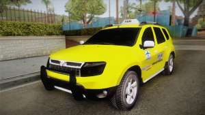 Renault Duster Taxi для GTA San Andreas вид спереди