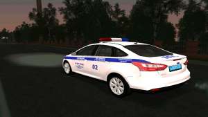 Ford Focus Police для GTA San Andreas вид сзади