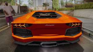 Lamborghini Aventador LP700-4 Stock для GTA San Andreas задняя часть