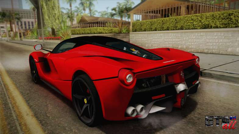 Ferrari LaFerrari для GTA San Andreas вид сзади