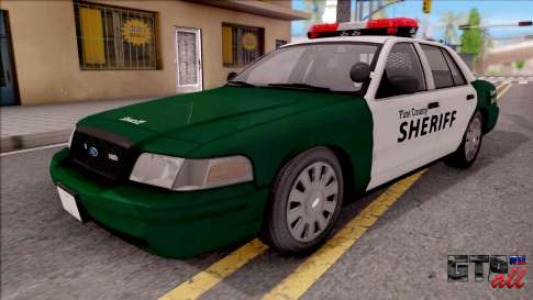 Ford Crown Victoria Flint County Sheriff 2010 для GTA San Andreas вид спереди