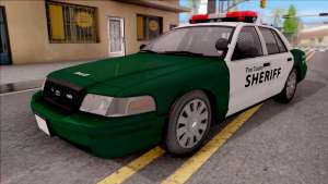 Ford Crown Victoria Flint County Sheriff 2010 для GTA San Andreas вид спереди