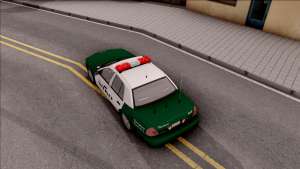 Ford Crown Victoria Flint County Sheriff 2010 для GTA San Andreas вид сверху