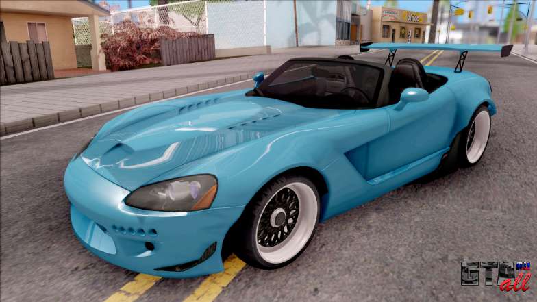 Dodge Viper SRT-10 Widebody 2003 для GTA San Andreas вид спереди