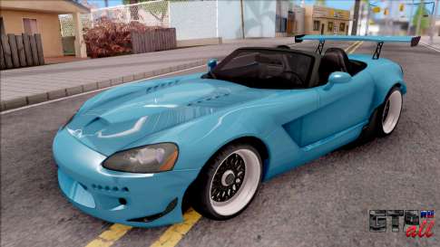 Dodge Viper SRT-10 Widebody 2003 для GTA San Andreas вид спереди