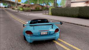 Dodge Viper SRT-10 Widebody 2003 для GTA San Andreas вид сзади