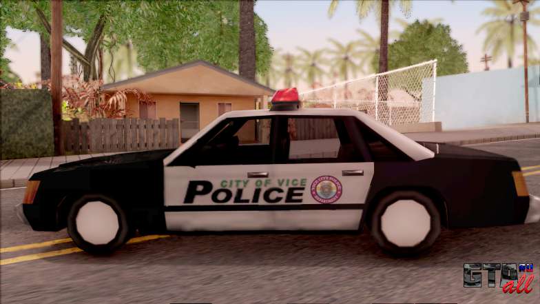 Vice City Police Car для GTA San Andreas вид сбоку