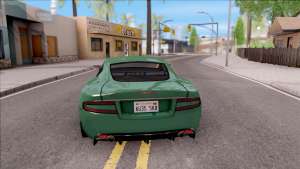 Aston Martin DBS для GTA San Andreas вид сзади