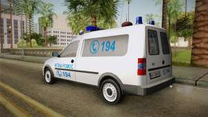 Opel Combo Ambulance для GTA San Andreas вид сбоку