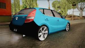 Hyundai i30 Double Color для GTA San Andreas вид сзади