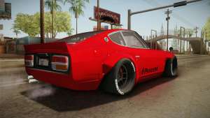 Nissan Fairlady Z 432 Rocket Bunny для GTA San Andreas вид сзади