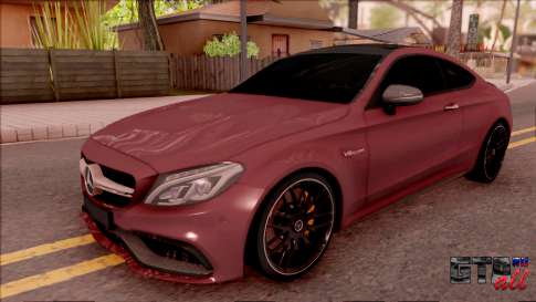 Mercedes-Benz C63S AMG Coupe 2016 для GTA San Andreas вид спереди