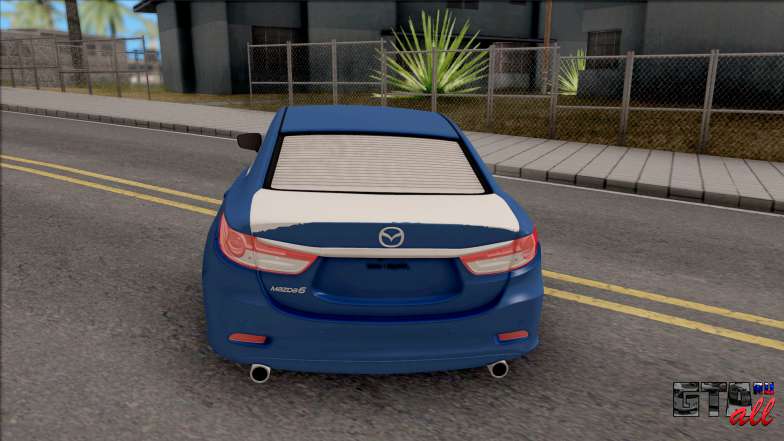 Mazda 6 Standard 2015 для GTA San Andreas вид сзади