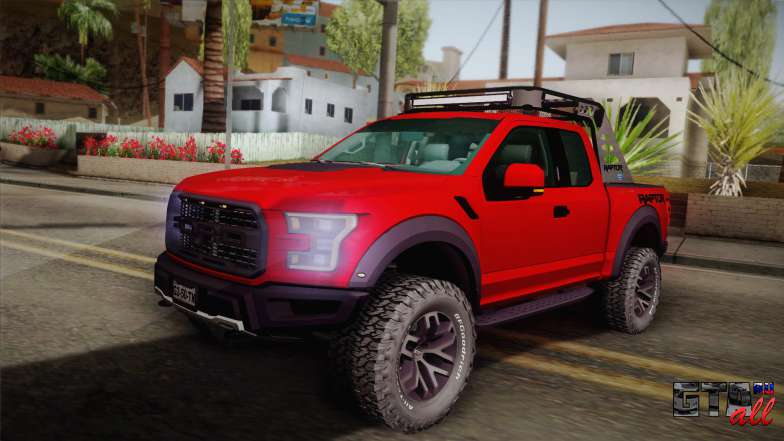 Ford F-150 Raptor 2017 для GTA San Andreas вид спереди