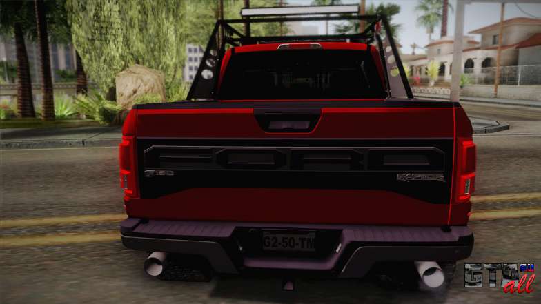 Ford F-150 Raptor 2017 для GTA San Andreas вид сзади